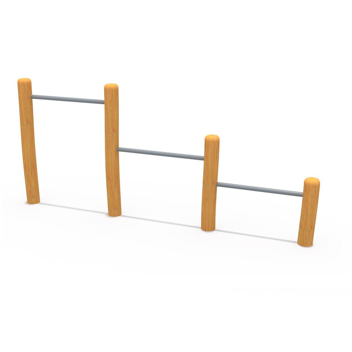 Barras Flexiones Madera - playplaza.uy