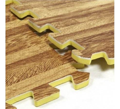 Goma EVA Madera Pack 4 60x60x12mm - playplaza.uy