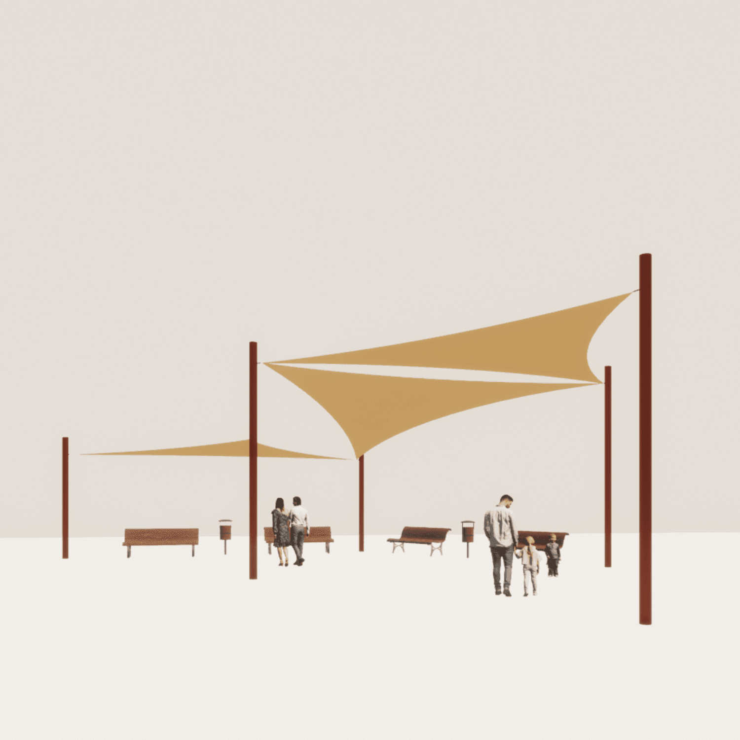 Toldo Pentagono 9x7 m - playplaza.uy